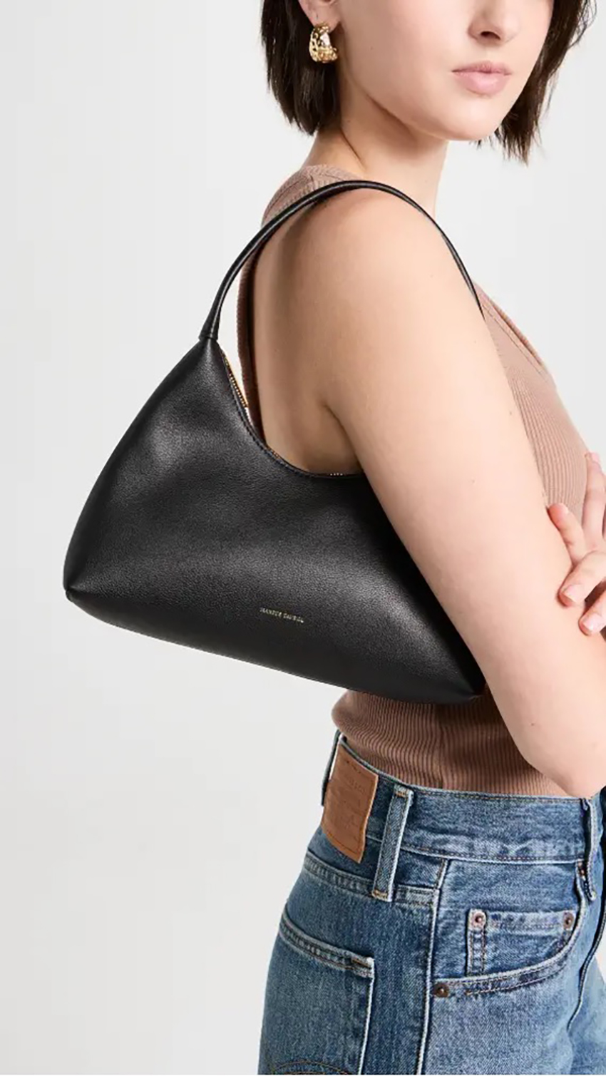 Mansur Gavriel Black Leather Bucket Bag One Size Mansur Gavriel | The  Luxury Closet