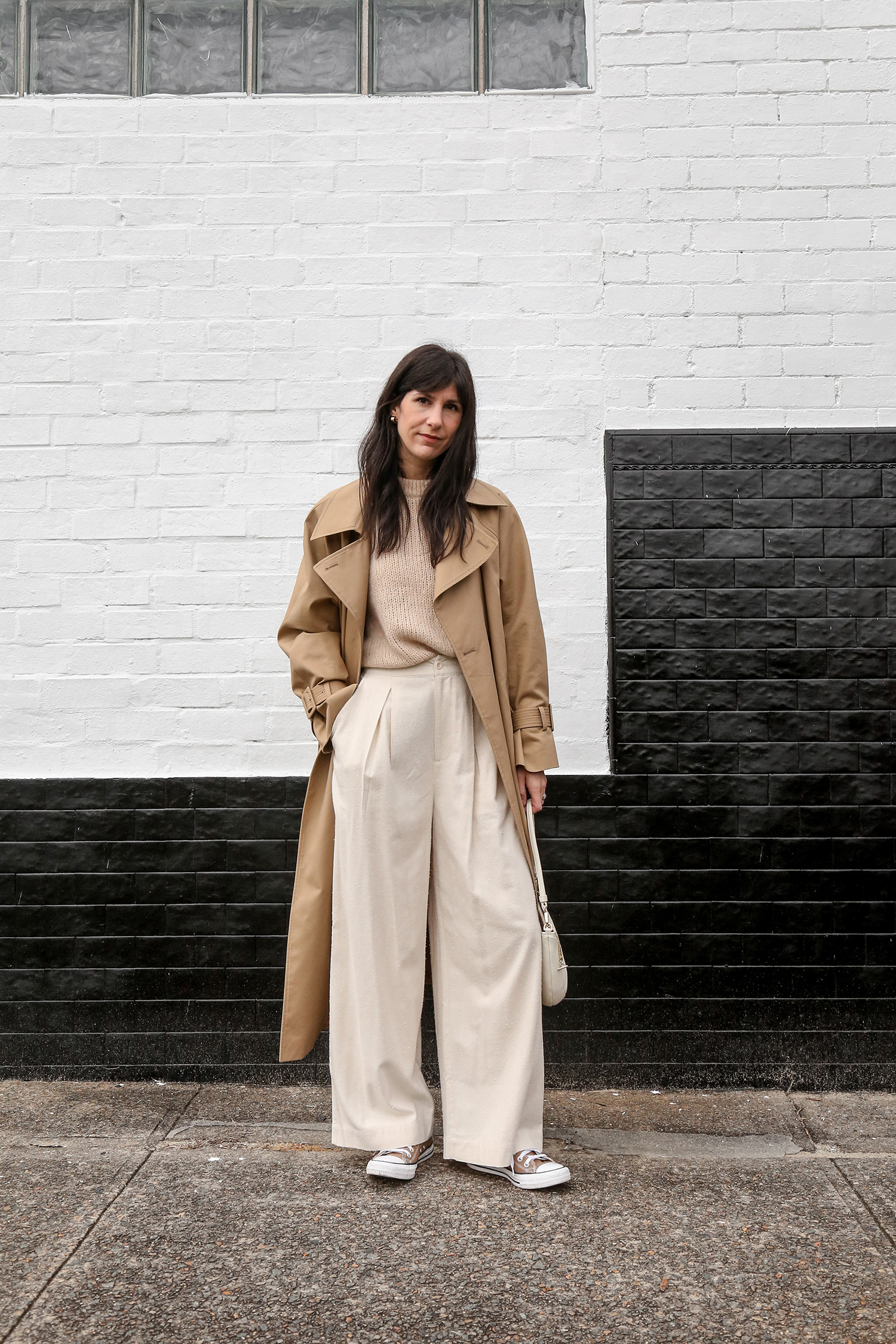 Kindersalmon oversized trench coat