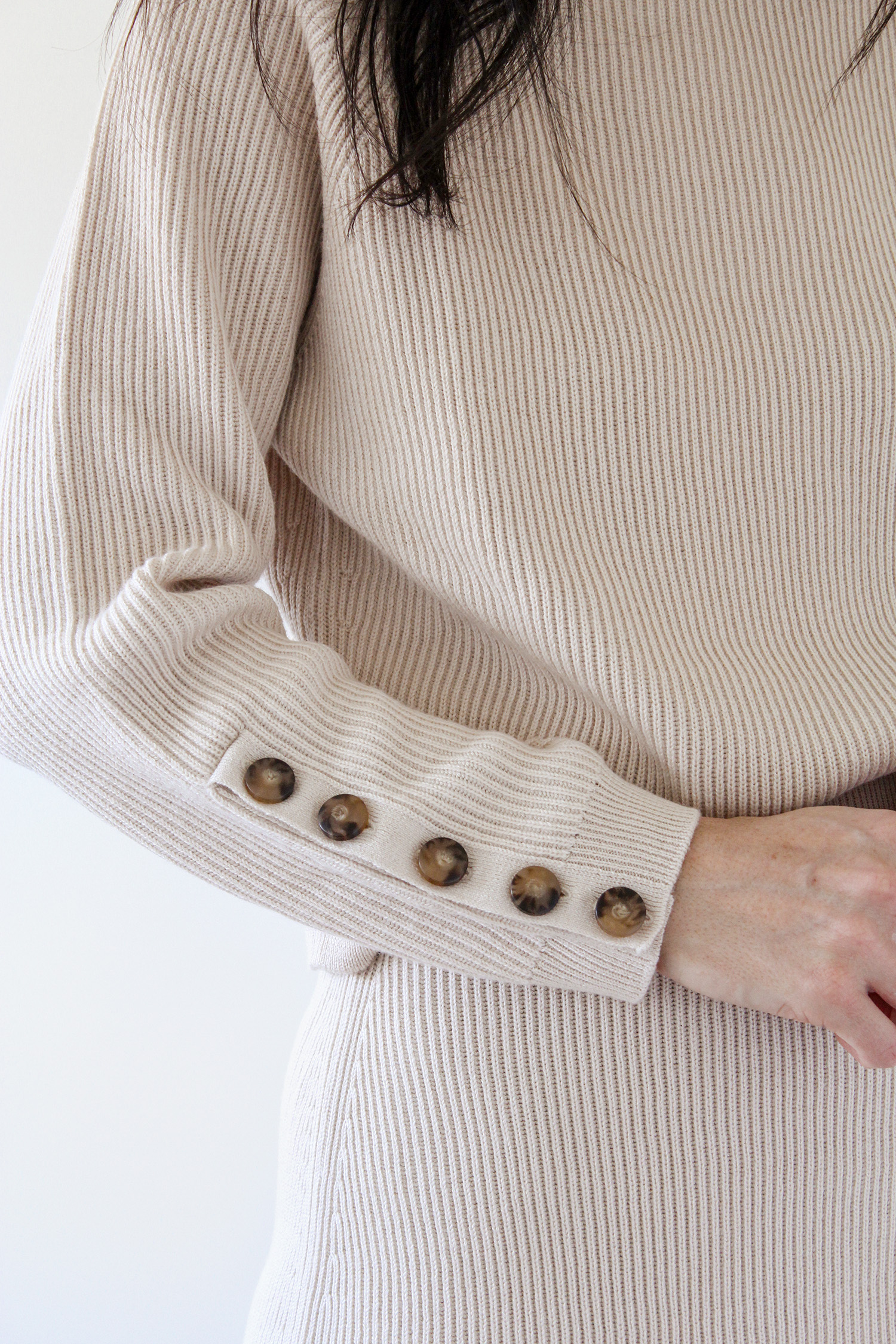 Sami Sweater Button cuff details